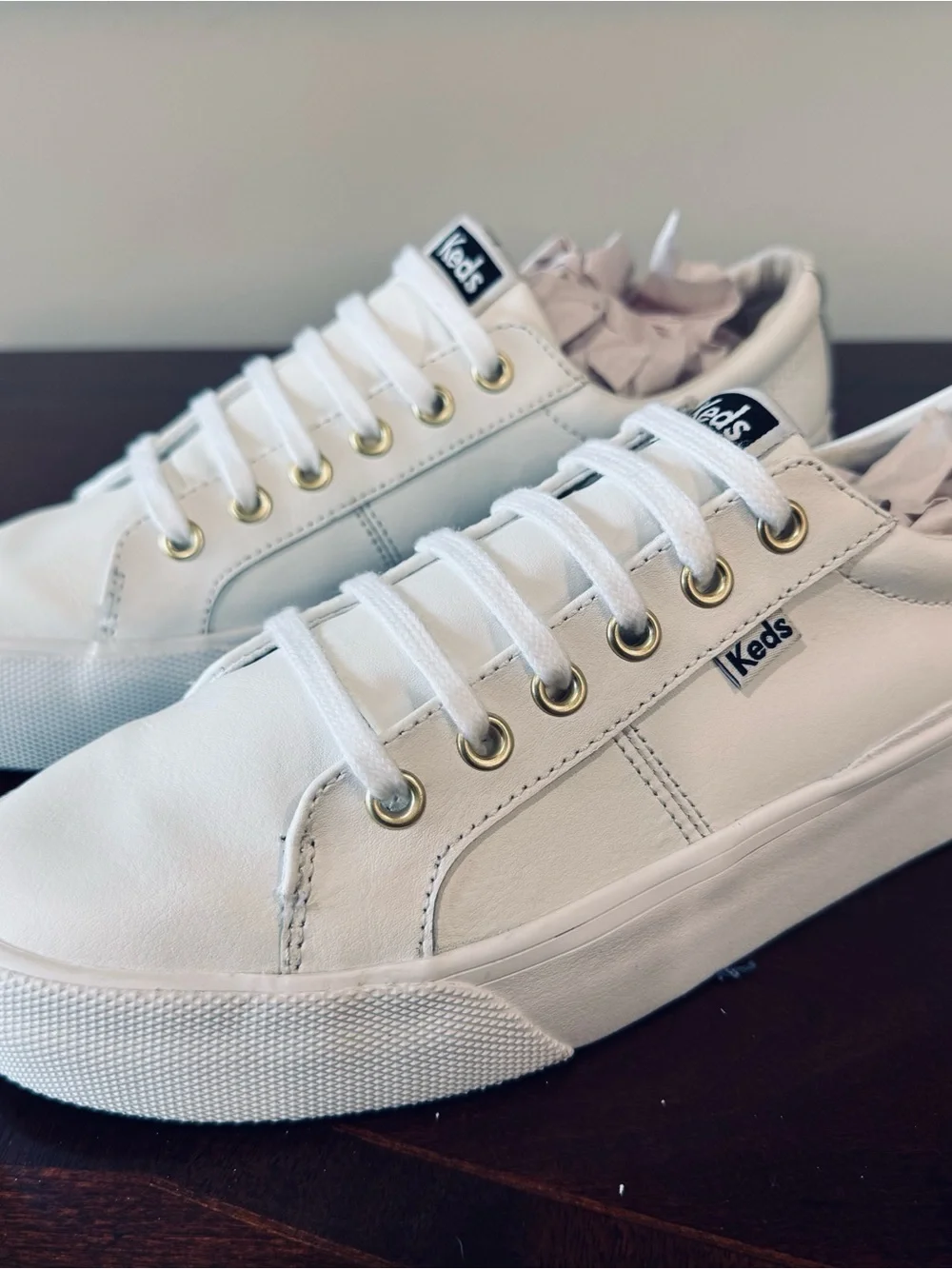 Keds Women's Jump Kick Duo Leather Sneaker Size 9.5